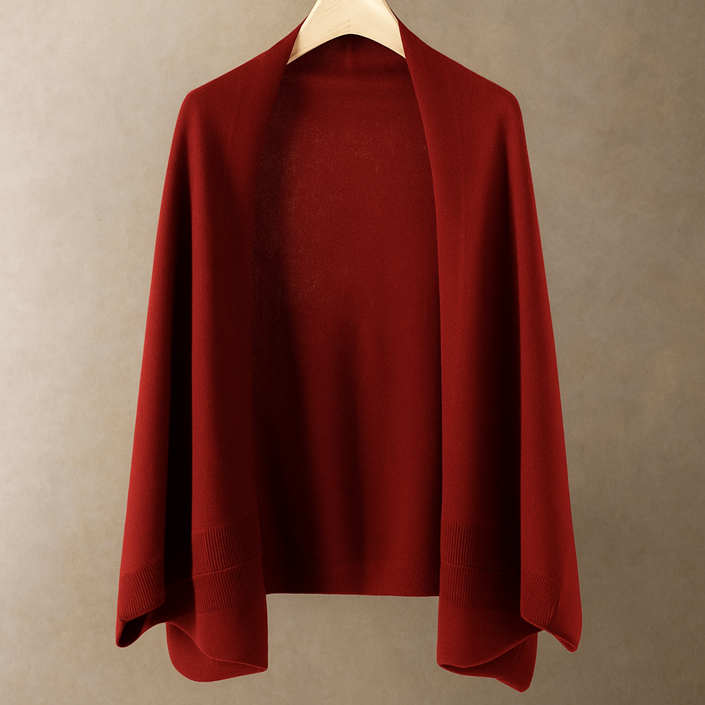 Maja - Wełniany, narzutkowy sweter z rzemieślniczymi akcentami