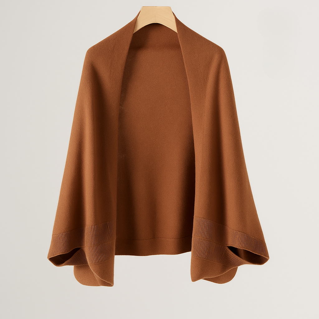 Maja - Wełniany, narzutkowy sweter z rzemieślniczymi akcentami