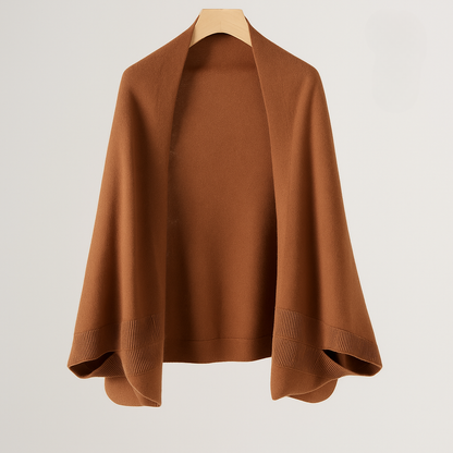 Maja - Wełniany, narzutkowy sweter z rzemieślniczymi akcentami