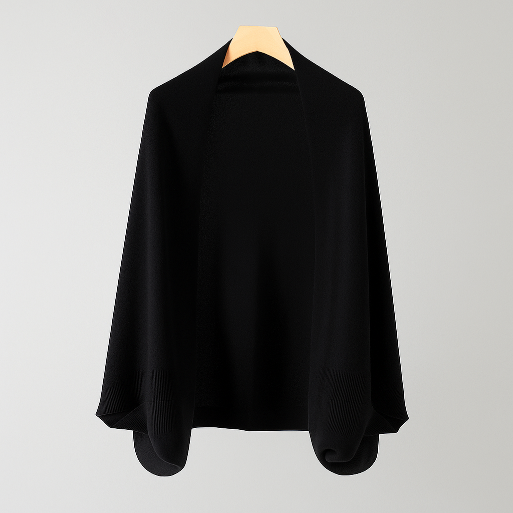 Maja - Wełniany, narzutkowy sweter z rzemieślniczymi akcentami