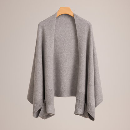 Maja - Wełniany, narzutkowy sweter z rzemieślniczymi akcentami